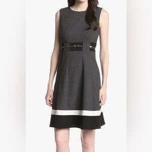 Calvin Klein Petite Women’s Colorblock Fit & Flare 6P